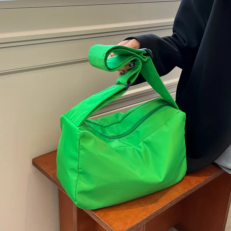 Student Soft Large Capacity Crossbody Bag Unisex Casual Fashion Couple Shoulder Bags New Commuter Portable Simple Tote Satchel