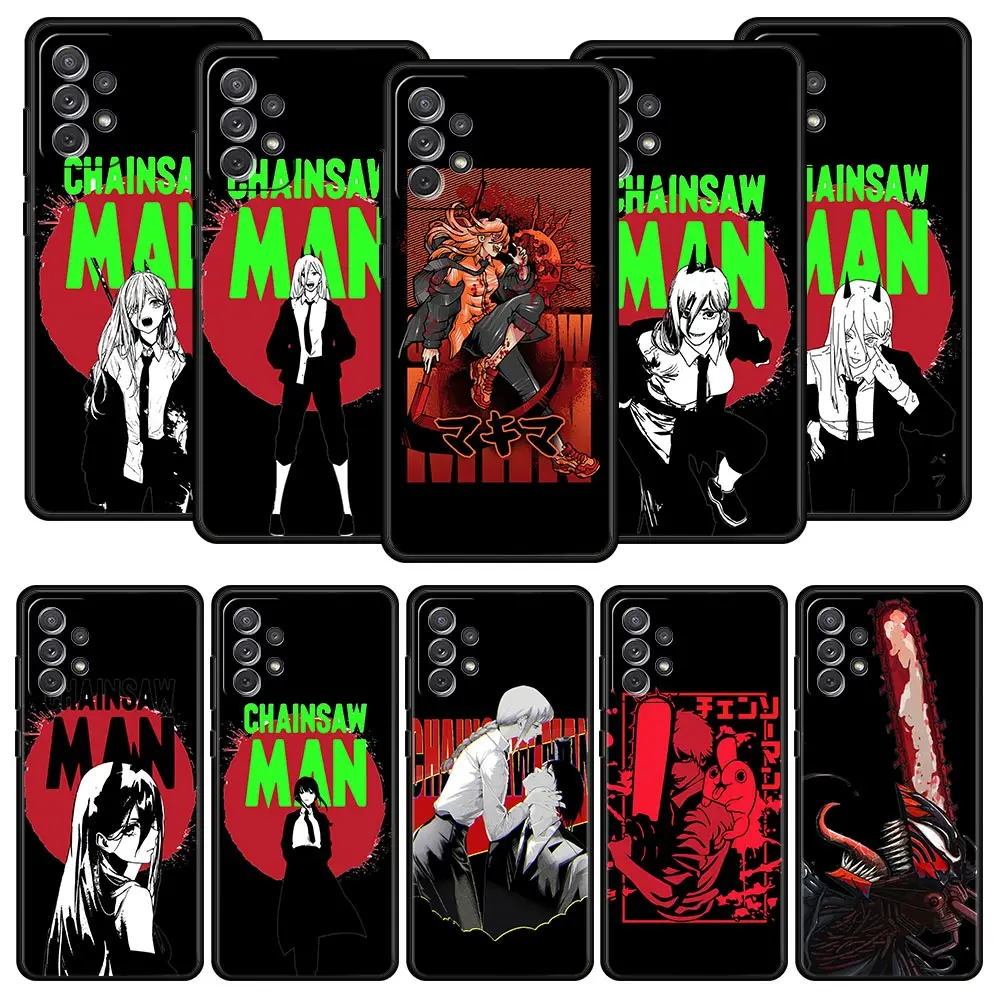 

Case For Samsung Galaxy A13 A51 A71 A41 A31 A21S A11 A01 A03S A12 A32 A52 A22 A23 A33 A53 A73 5G Cover Denji Chainsaw Man Makima