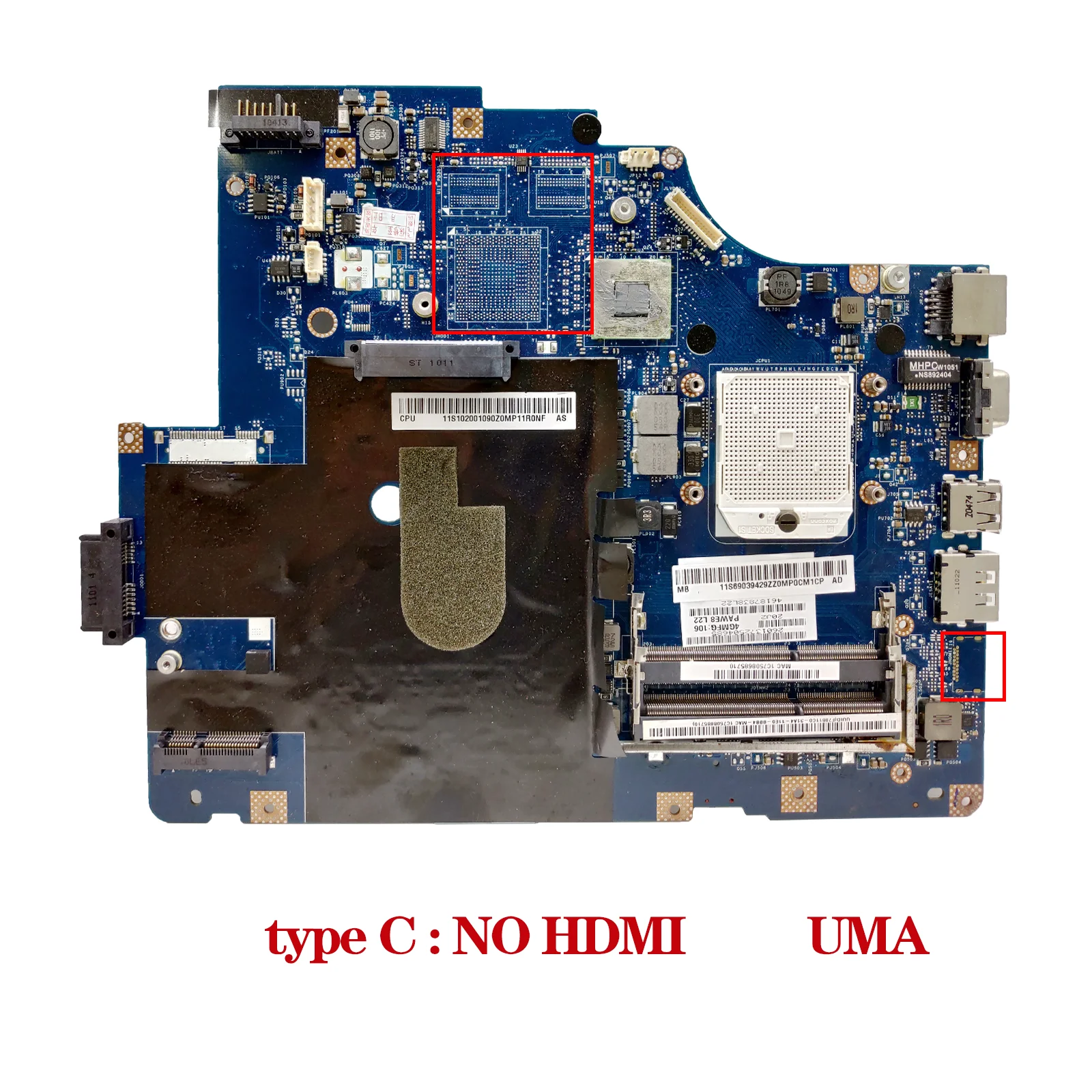 KEFU LA-5754P материнская плата для ноутбука Lenovo IdeaPad Z565 G565 с/без HDMI HD5470M/HD6470M/UMA - купить