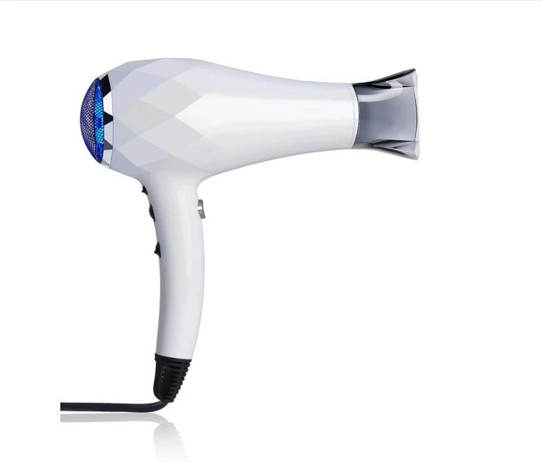 

Turbo Light ion hair dryer, White - quick drying ceramic hair dryer for smooth and healthy hair - High efficiency DC motor