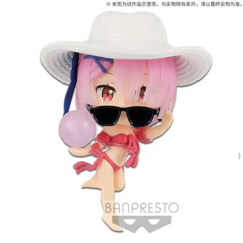 

Оригинальная 100% фигурка фрикционного дерева Banpresto Mini Re:0 vol.4 Ram Rem 6 см, экшн-фигурка из ПВХ в коробке, игрушки для мальчиков, подарок