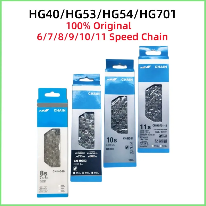 

Цепь Deore HG40 HG53 HG54 Ultegra HG701, цепь для шоссейного горного велосипеда с быстрым звеньем, 6/7/8/9/10/11