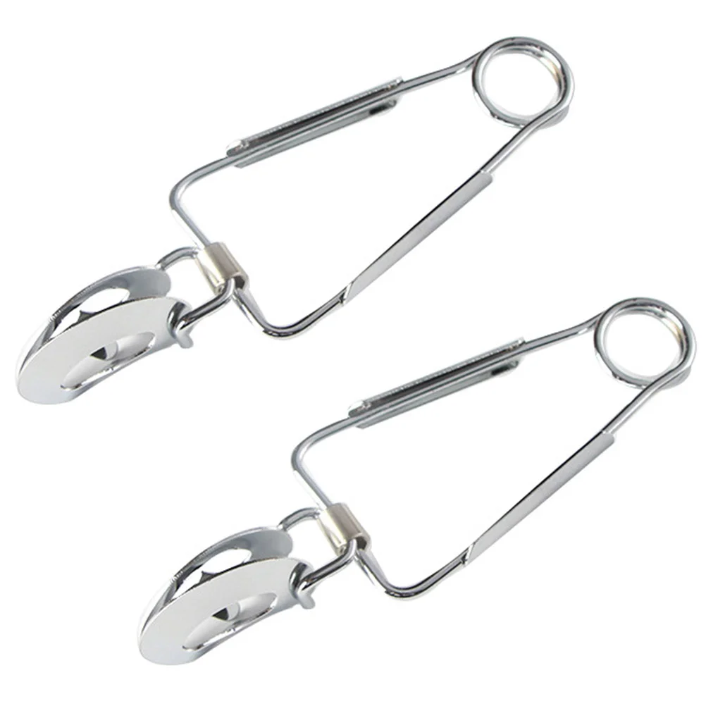 

2Pcs Snail Tong Stainless Steel Escargot Tong Food Serving Clip Clamp Tableware
