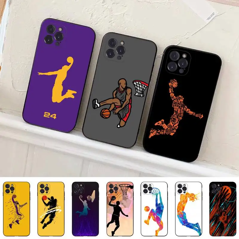 

Wild Basketball Phone Case For iPhone 14 11 12 13 Mini Pro Max 8 7 6 6S Plus X SE 2020 XR XS Funda Case