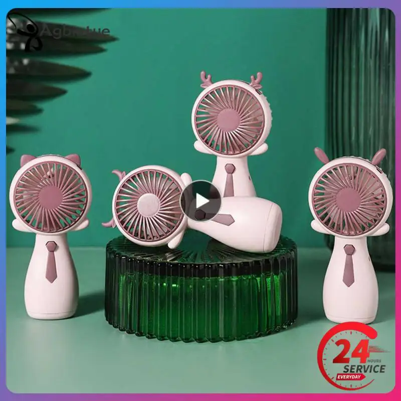 

1 ~ 10 шт. мультяшный вентилятор Ручной Перезаряжаемый для студентов Настольный портативный высококачественный мини-вентилятор маленький карманный вентилятор