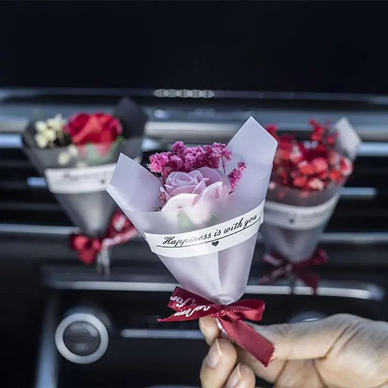 

Car Air Freshener Dried Flower Automobile Perfume Diffuser Gypsophila Air Vent Automotive Fragrance Auto Interior Accessories