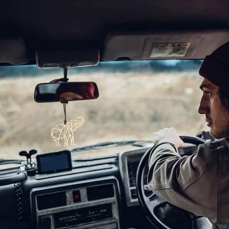 Подвеска в виде слона с деревянными ломтиками подвеска подвесное украшение