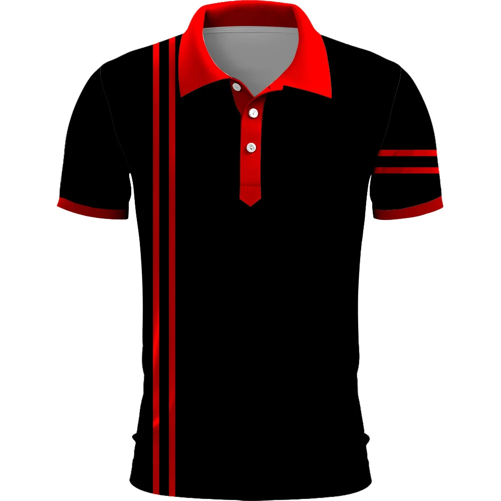 

Fashion multi-color S-5XL casual short-sleeved lapel men's casual POLO shirt