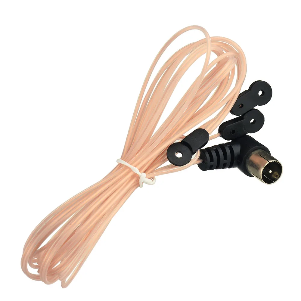 

100 шт. комнатная антенна FM 75 Ом T/Y-типа Dipole F с кабелем, Проводная антенна для настольного дома, стереоприемник, радио, бесплатная доставка