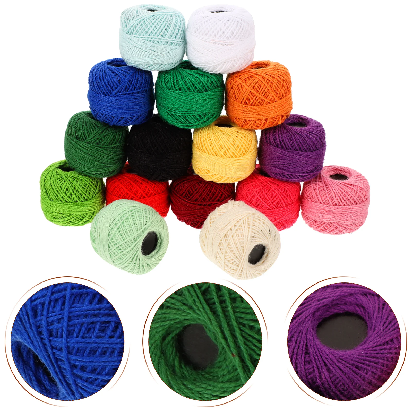 

16 Rolls Cross Stitch Thread Machine Hand Embroidery Kit DIY Craft Threads Floss Spools Quilting Sewing Rope Cotton