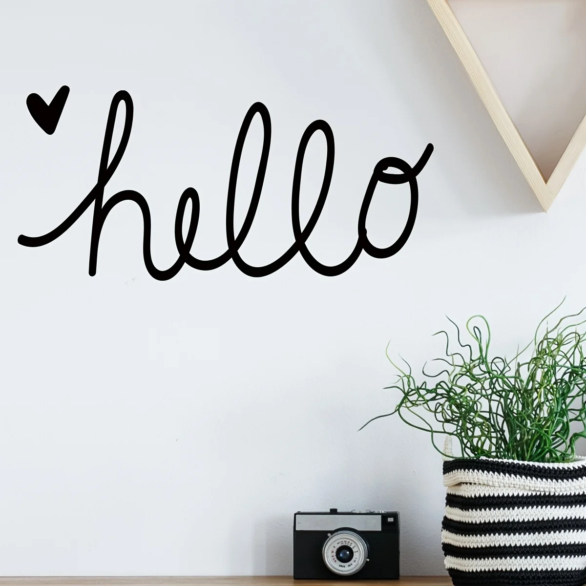 1 лист черная буква Hello Настенная Наклейка английский искусство слов для декора