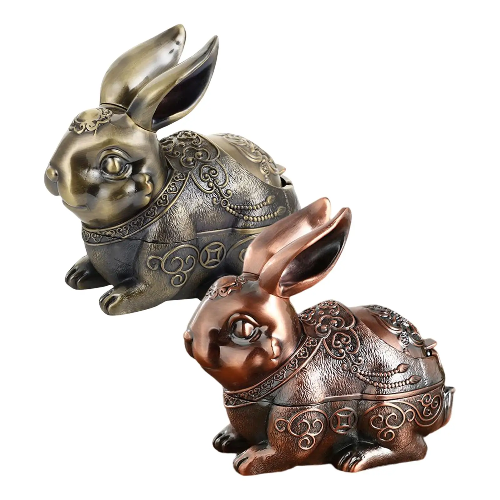 

Retro Style Holder Decor Ornaments Rabbit Statue for Tabletop