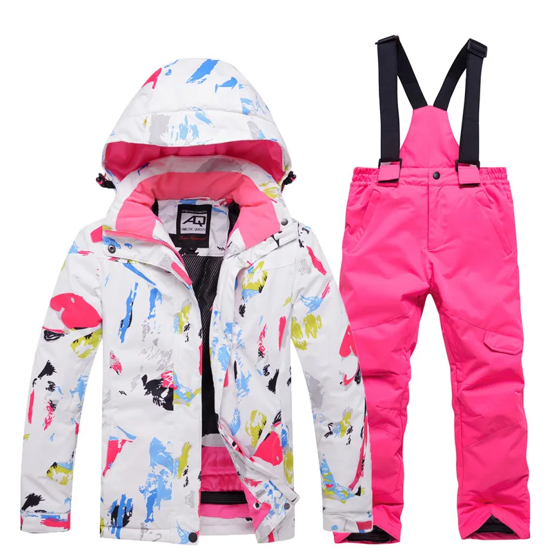 Ski Suit New Style Boys' and Girls' Outdoor Sports Warm Top Pants Trend Fashion Trend Suit