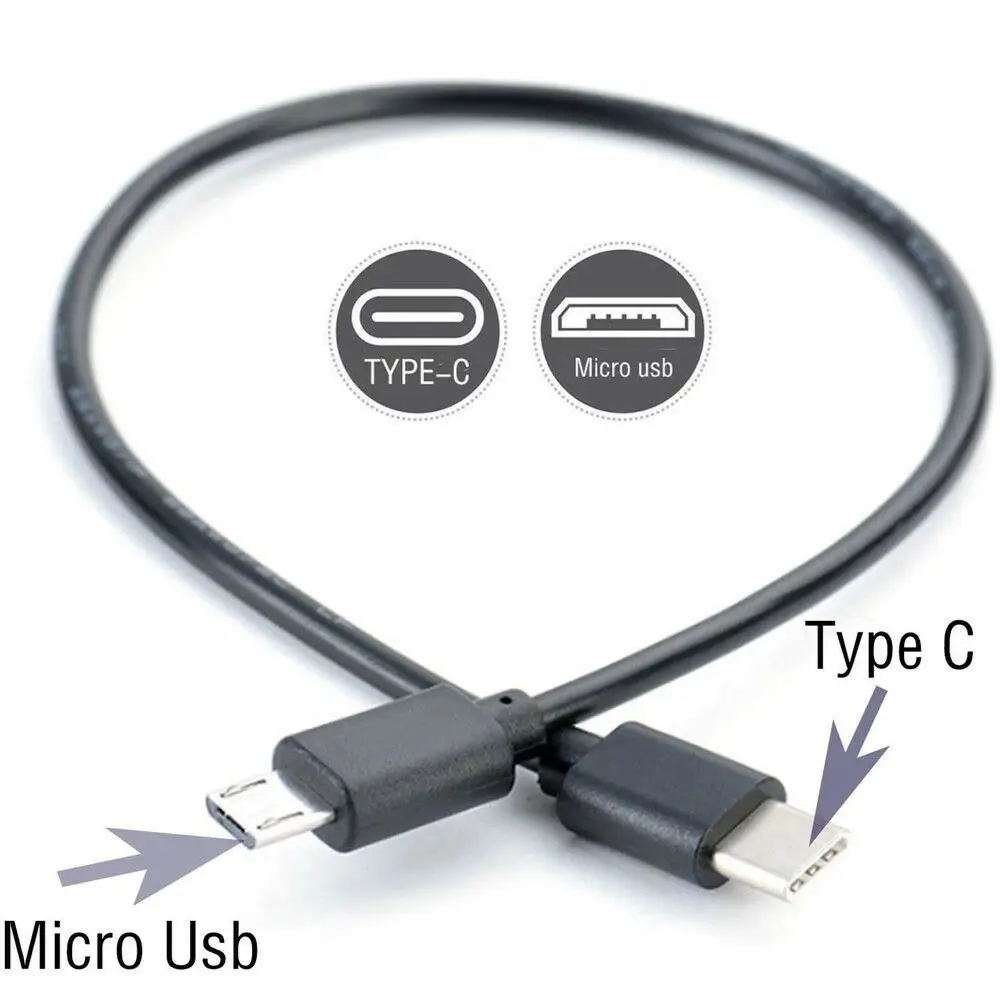 

Type C USB-C to Micro USB Male Sync Charge OTG CHARGER Cable Cord Adapter For Phone Huawei Samsung Usbc Wire