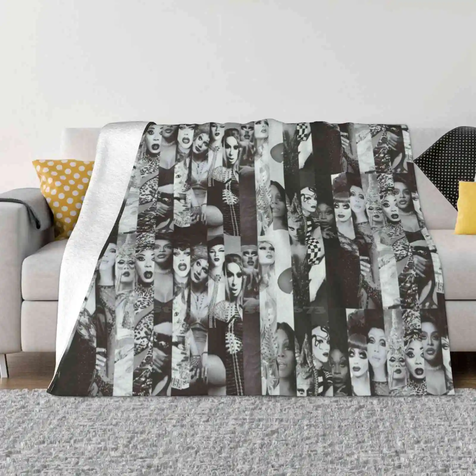 Rpdr Winners Лохматый плед Мягкое теплое одеяло Диван/кровать/путешествие Любовь