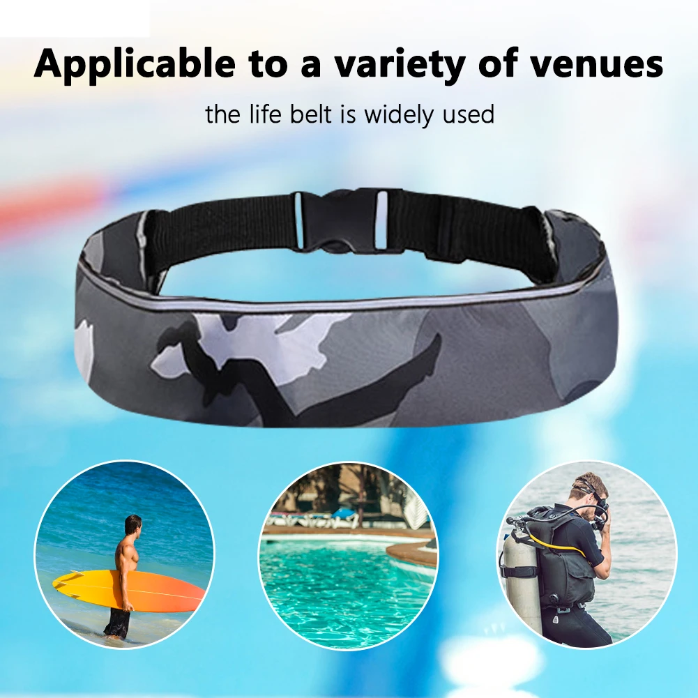 

Automatic Inflatable Life-saving Belt Suit 100N Life Vest Self-inflatable Swimmer Round Buoys Rafting Safety Boating Lifejacket