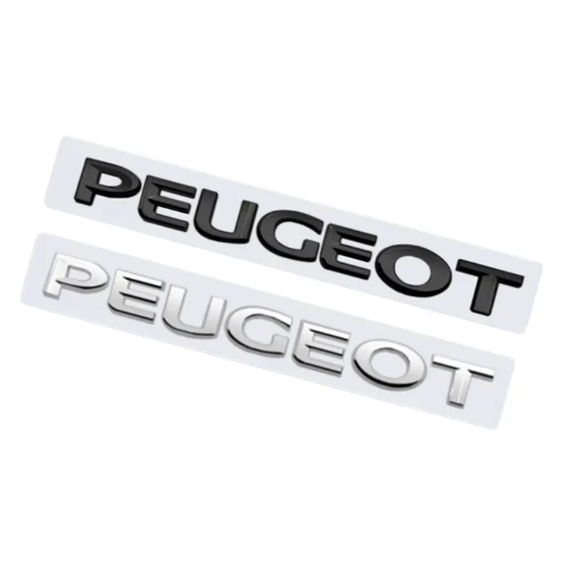 Фото Автомобильная эмблема из АБС-пластика, наклейка на задний багажник для Peugeot 308 408 2008 206 208 307 3008 406 407 207 4007 4008 301 5008 Letter, аксессуары №4