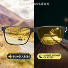 Солнцезащитные очки Мужские, квадратные, фотохромные, Поляризованные, из углеродного волокна