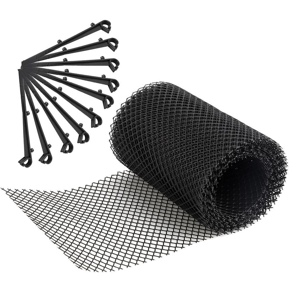 

Anti-blocking Filter Mesh Gutter Guard Plastic Screen Leaf Flooring Guards Ground Nail