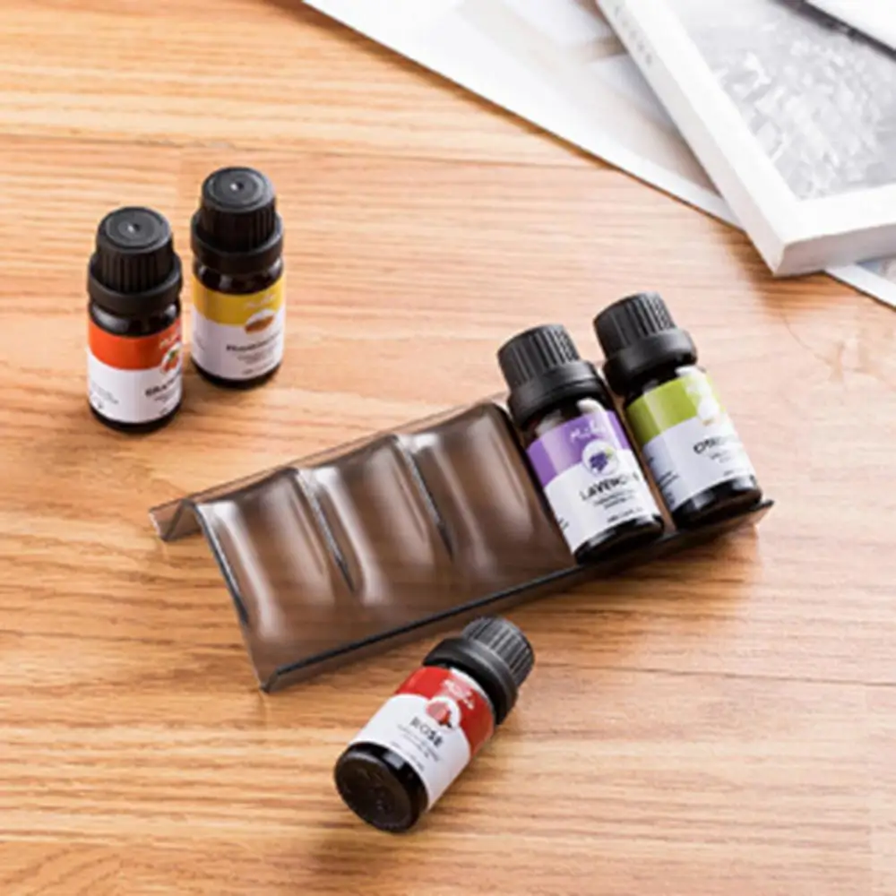 

1/3/5Pcs Solid Color Essential Oil Bottle Display Stand Storage Organizer Rack