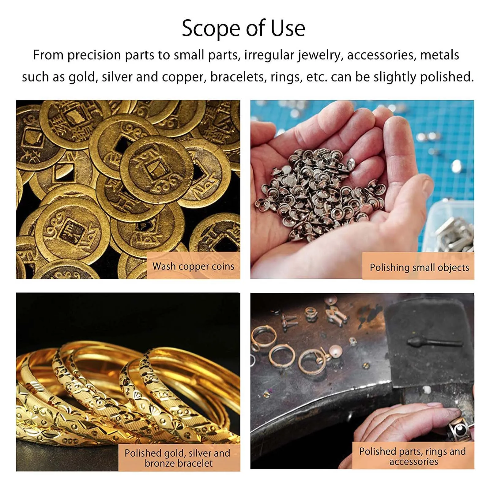 Стакан для полировки ювелирных изделий емкость 5 кг станок KT6808 со стеклянным