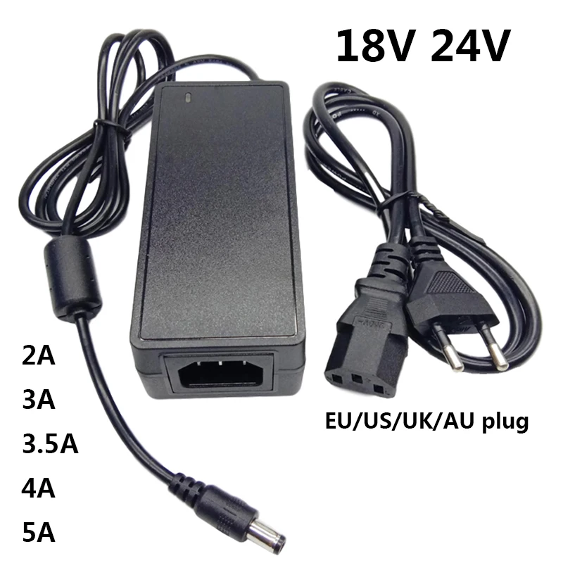 Supply Ac Dc 18 24 V 2a 3a 3.5a 4a 5a 5.5x2.1-2.5mm Adaptador Converter Adaptor