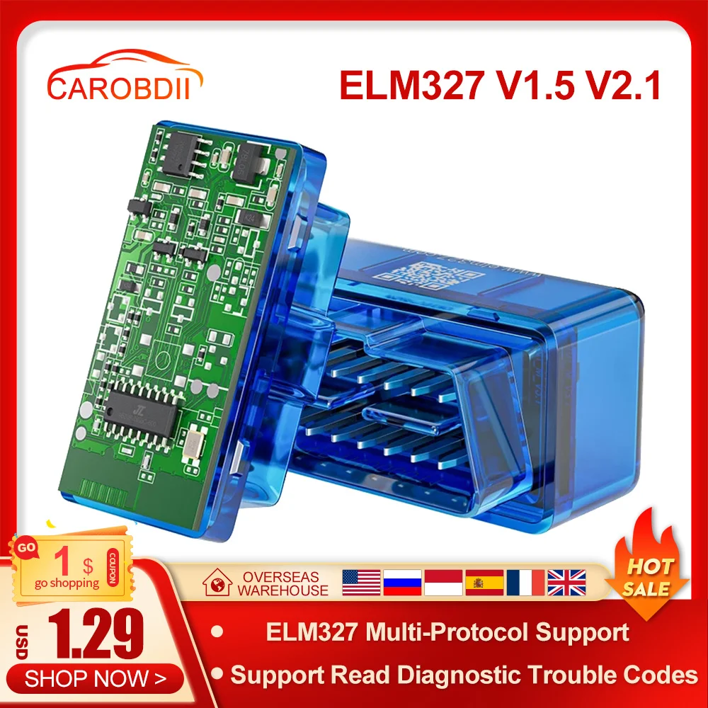 2022 ELM 327 OBD2 сканер Авто диагностические инструменты Супер Мини ELM327 V1.5 считыватель