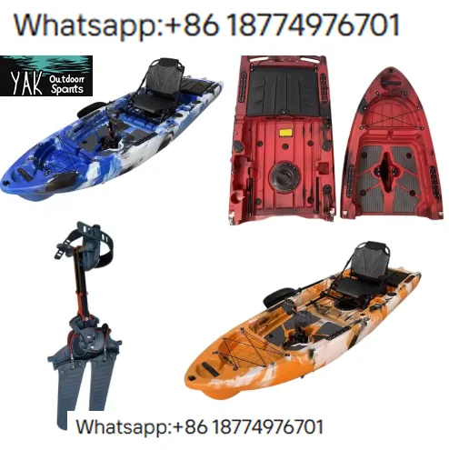 Фото Одноместная педальная лодка для активного отдыха, ротоформованная из HDPE, грузоподъемность 100 кг, для рыбалки и туризма №1