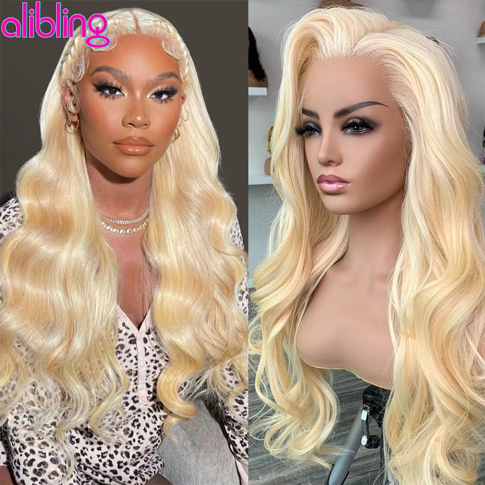 

613 Body Wave Frontal Wig Honey Blonde 13X4/13X6 Transparent Lace Front Human Hair Wigs For Women 180 Peruvian Remy Glueless Wig