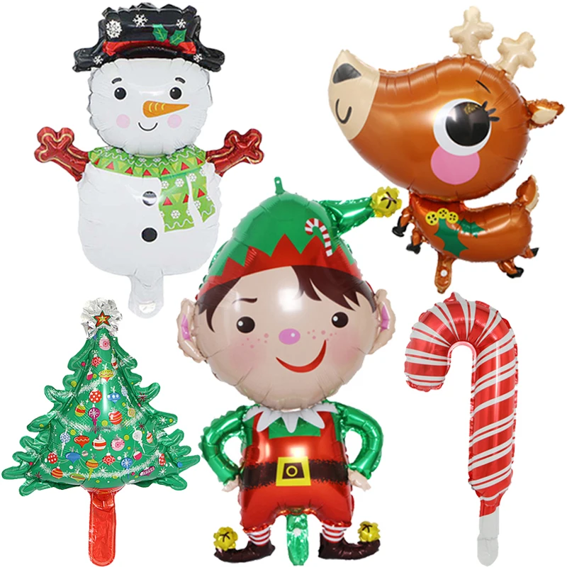 

1pc Christmas Foil Balloons Snowman Deer Ballons Merry Christmas Decorations for Home 2022 Xmas New Year Party Globos Supplies