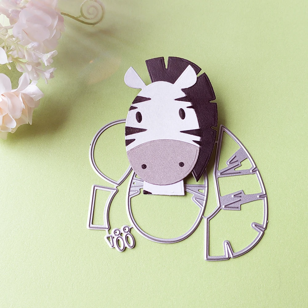 

New and beautiful animal zebra cutting dies scrapbook decoration embossed photo album decoration card making DIY crafts