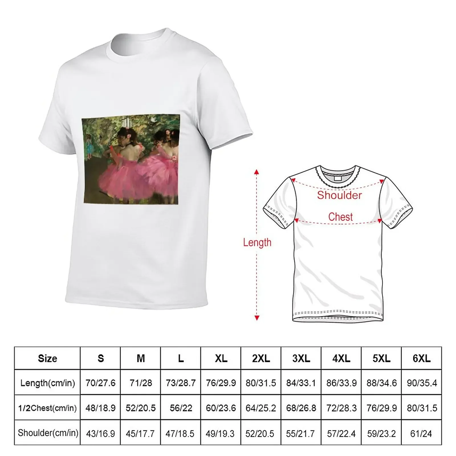 New Edgar Degas&ampaposs Dancers in Pink T-Shirt boys t shirts anime clothes mens graphic t-shirts funny