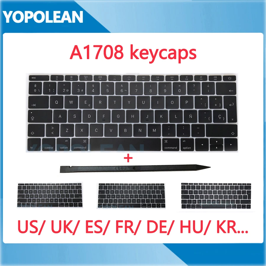 

New keys Keycap keycaps For Macbook Pro Retina 13" A1708 US UK French Spain Keyboard Late 2016 Mid 2017