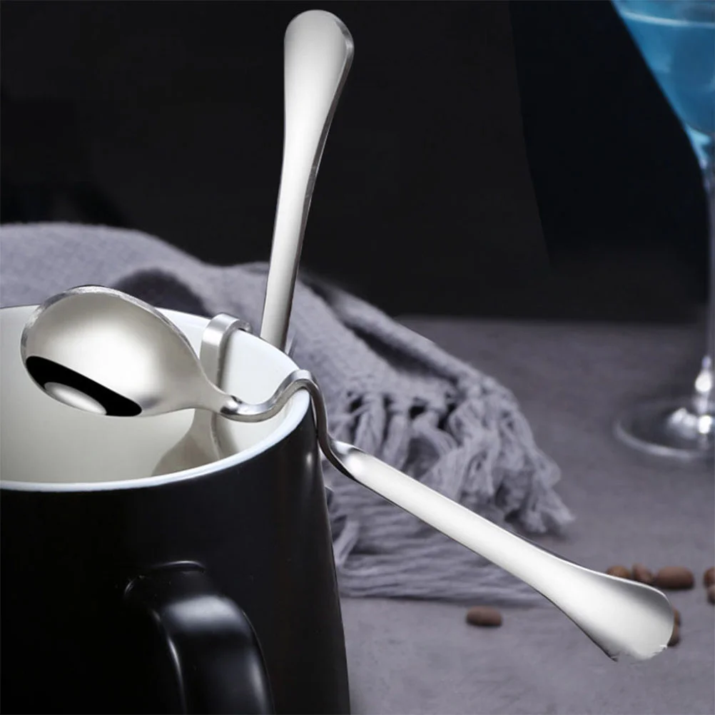 

4pcs Honey Spoons Jam Spoons Coffee Stirring Spoons Metal Dessert Spoons Yogurt Spoons