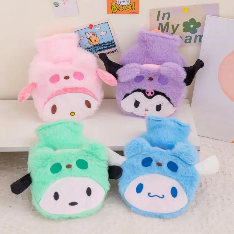 

Cinnamoroll Anime Plush Hot Water Bag Kawaii Kuromi Sanrio Pochacco Winter Warm Doll Cute Hand Warmer Cartoon Birthday Gift