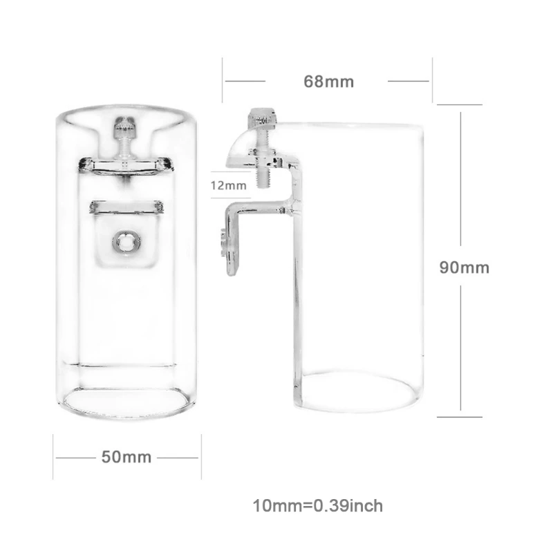 Кольцо для кормления аквариума плавающее ведро круглая кормушка прозрачная
