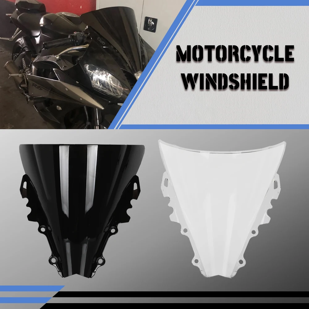 ДЛЯ YAMAHA YZF600 R6 YZF-R6 2006 2007 06-07 аксессуары для мотоциклов лобовое стекло двойной