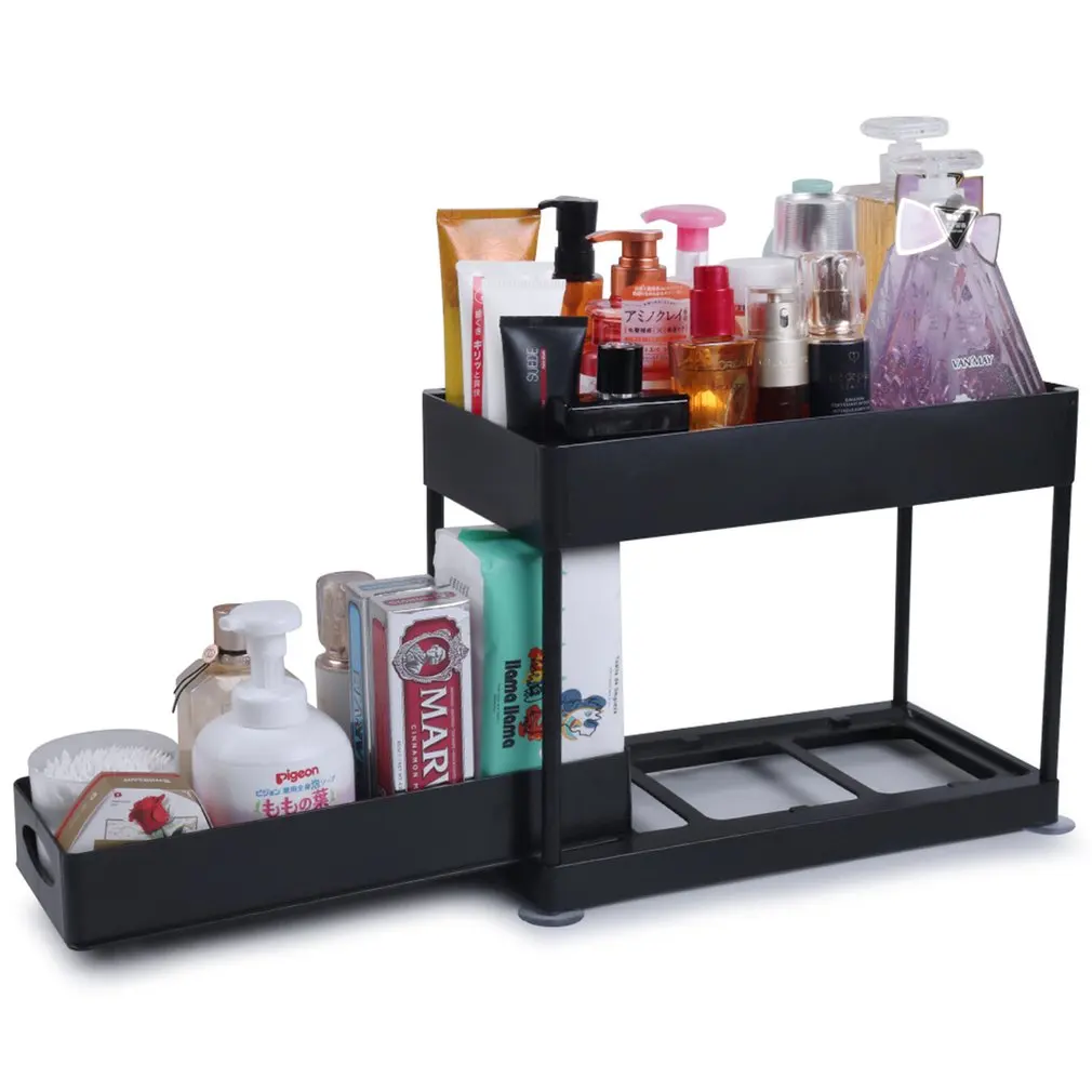 

1/2 шт. органайзер для хранения под раковиной, 2-уровневый ящик, многофункциональная стойка, шкаф под раковину, стеллаж для хранения, органайз...