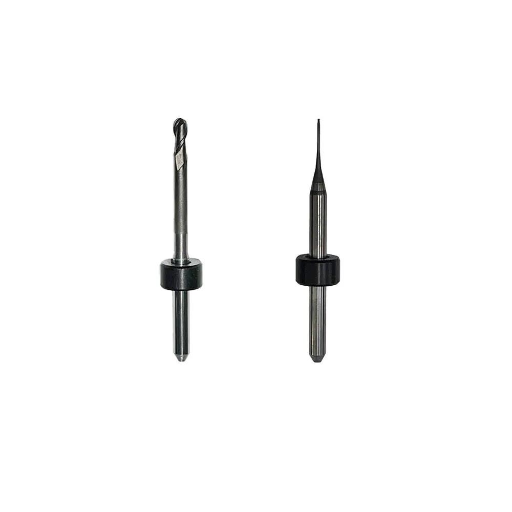 

3 шт. карбидные стоматологические фрезерные боры с алмазным покрытием, наконечник Cad Cam, фрезерный Бур для циркония Sirona