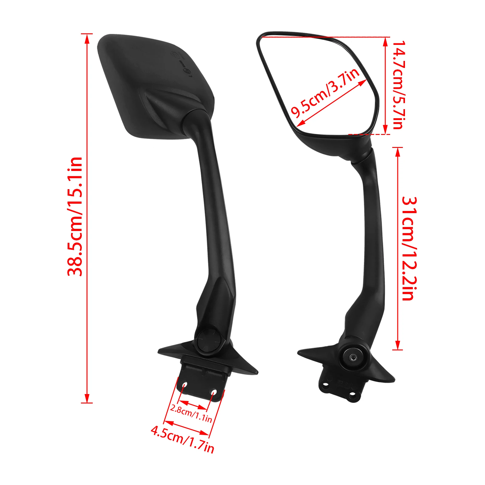 Боковые зеркала заднего вида для Yamaha TMAX 530 T-MAX TMAX530 T MAX530 2012-2018 2017 2016 Мотоциклетные