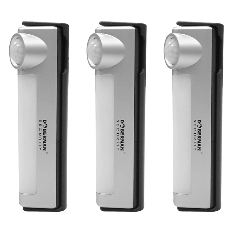 

3X DOBERMAN SECURITY Motion Detector Alarm With Nightlight Function