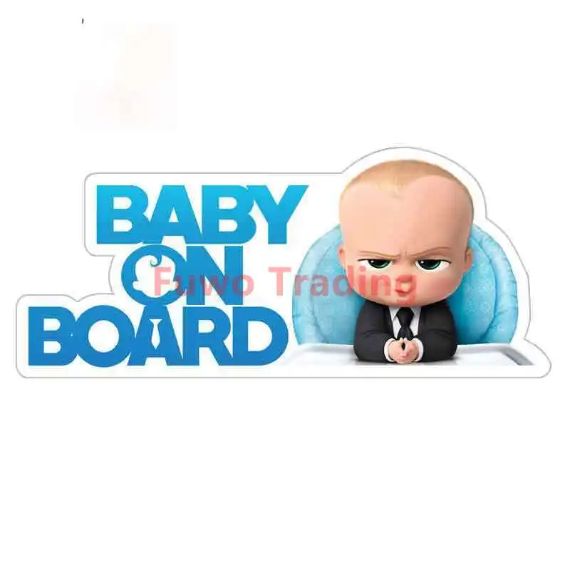 

Fuwo Trading Waterproof Car Stickers Baby on Board Decals Cartoon Anime Baby In Car Styling Rear Windshield Trunk Decoration JDM