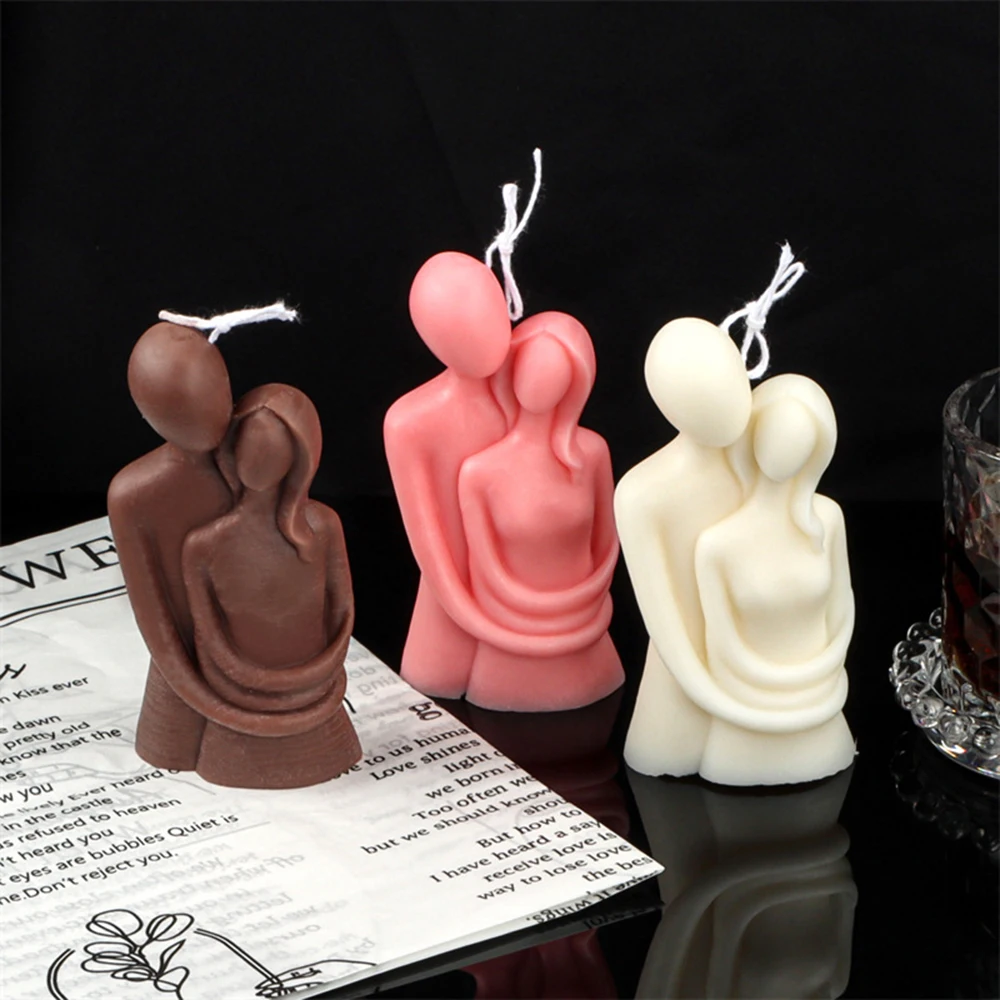 

Абстрактные обнимающие парные бесдымные ароматические свечи из соевого воска с человеческим телом трехмерные модные домашние подарки