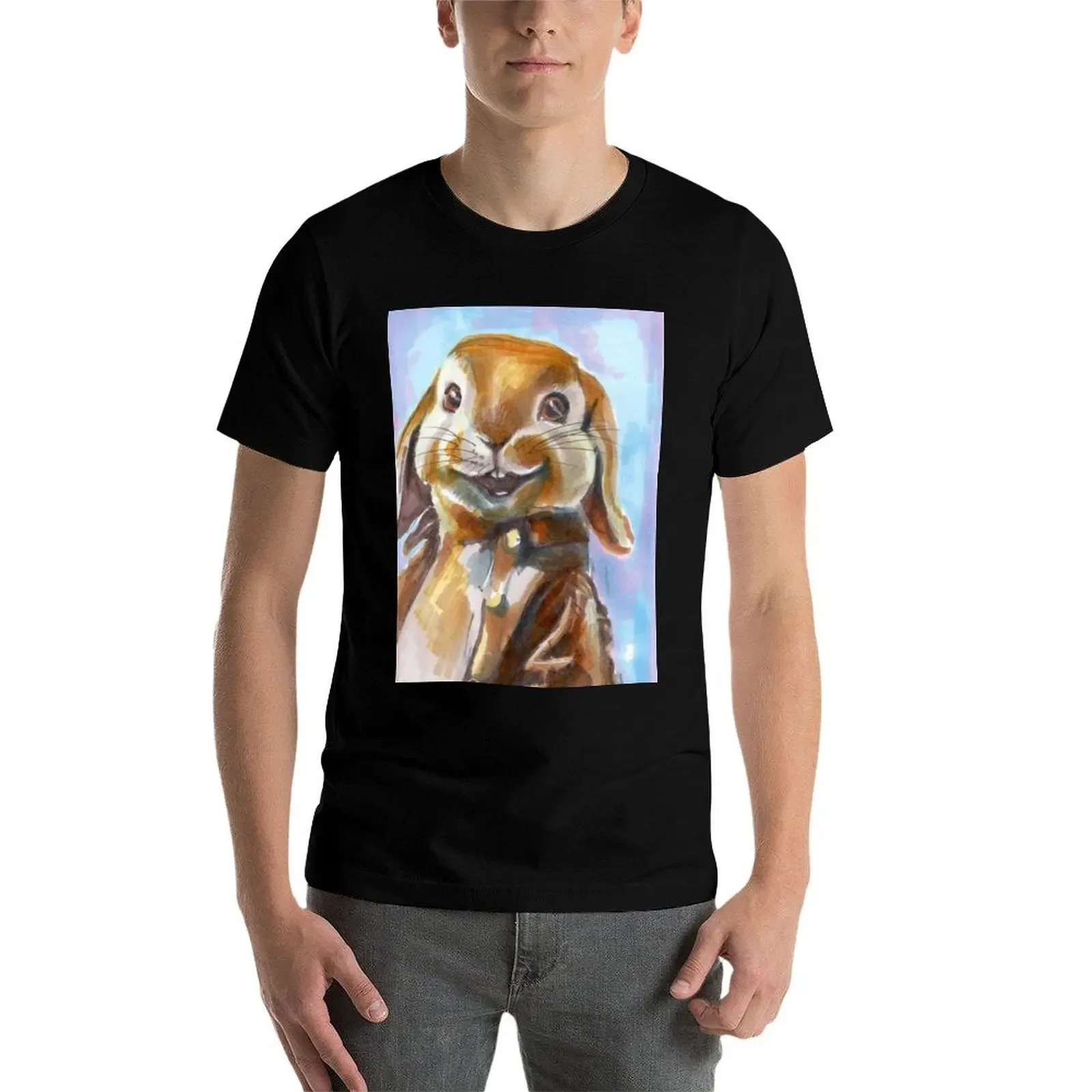 Футболка Benjamin Bunny черная одежда больших размеров простые черные футболки для