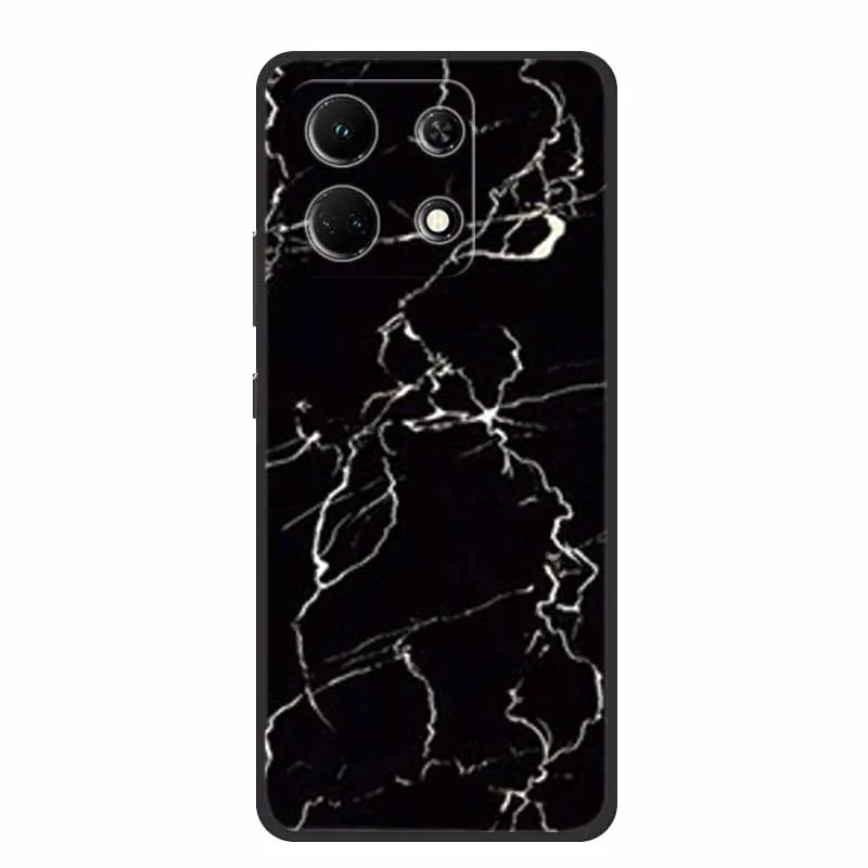 Чехол для Infinix Note 30 Pro мраморный мягкий силиконовый чехол из ТПУ X678B