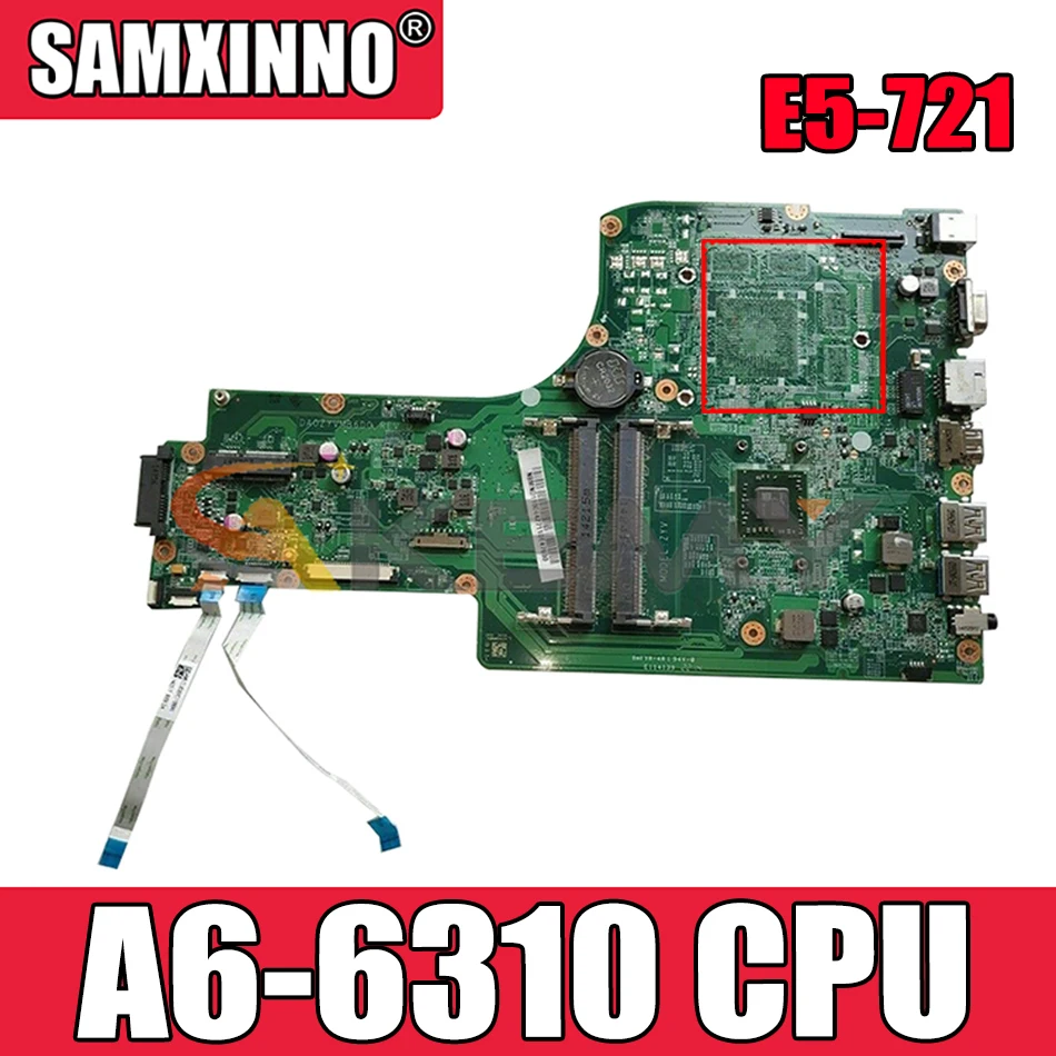 Материнская плата AKEMY DA0ZYVMB6D0 NBMND11001 NB.MND11.001 для ноутбука acer aspire E5-721 Quanta A6-6310 DDR3