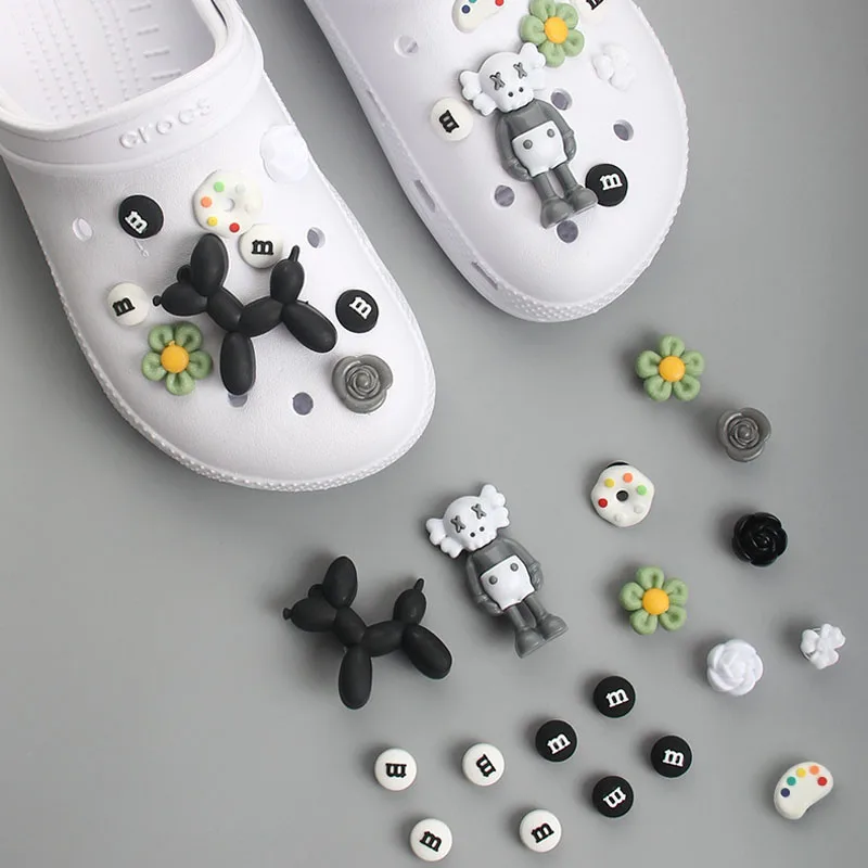 kit set croc shoes charms bear string dog M flower Accessories jibz for croc clogs shoe Decorations man kids gifts