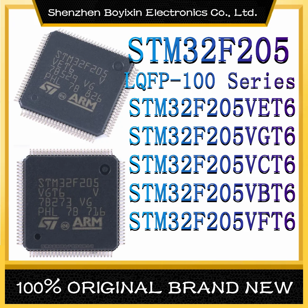 

STM32F205VET6 STM32F205VGT6 STM32F205VCT6 STM32F205VBT6 STM32F205VFT6 LQFP-64 ARM Cortex-M0 120 МГц микроконтроллер (MCU/MPU/SOC)