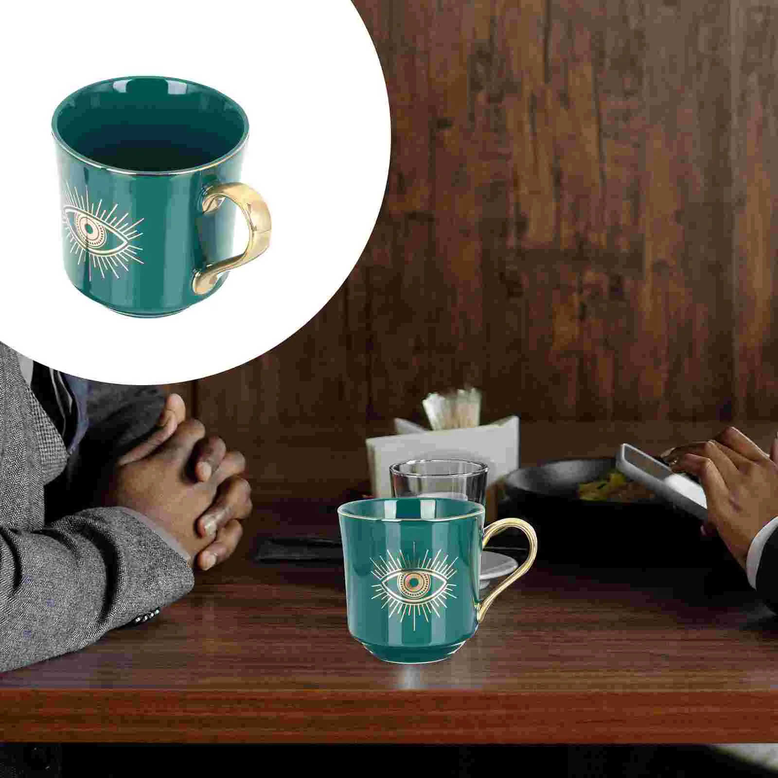 

Cup Mug Coffee Evil Eye Tea Mugs Ceramic Glasscappuccino Water Cups Latte Restaurant Drinking Cute Espresso Milkeyes Specialty