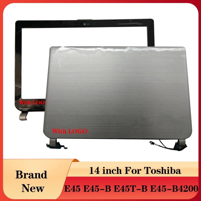 

Новая сумка для ноутбука Toshiba Satellite E45 E45-B E45T-B E45-B4200 компьютерный корпус ЖК задняя крышка/Передняя панель/петли H000068600 серебро